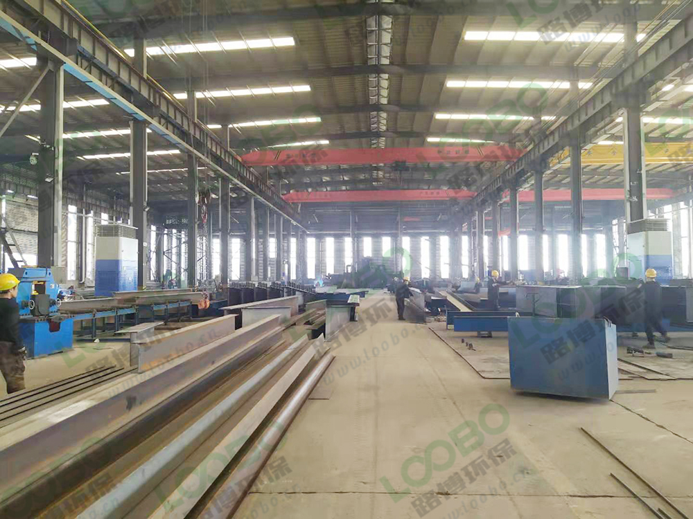 厂房整体除尘系统竣工-自循环烟尘净化一体机