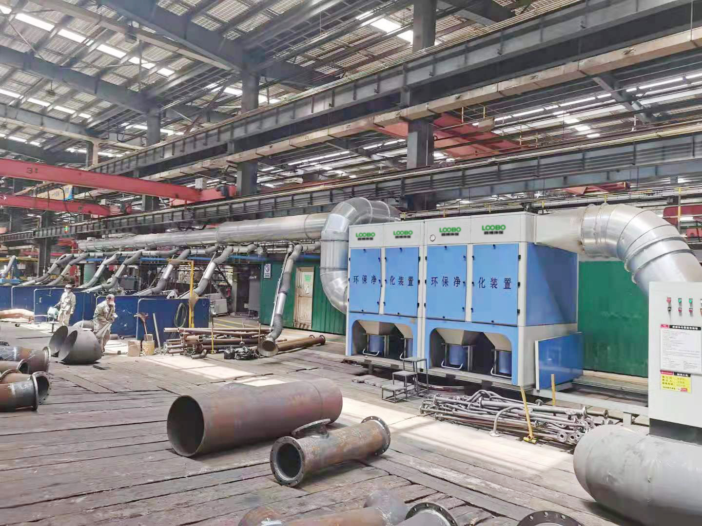 焊接烟尘净化系统竣工