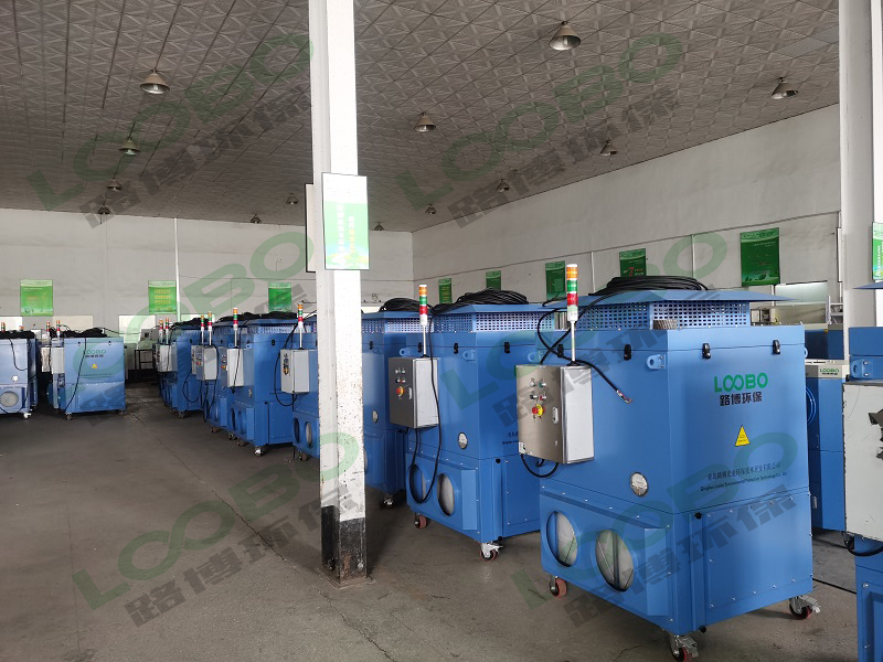 一批移动有机废气一体机调试完毕准备发货