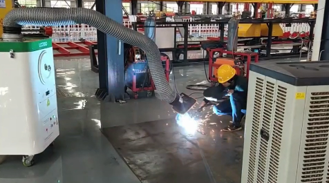 移动式焊接烟尘净化器：青岛路博环保“源头捕捉、灵活高效”的车间净化解决方案